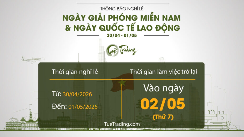 Tuệ Trading thông báo thời gian nghỉ lễ 30/4 - 1/5